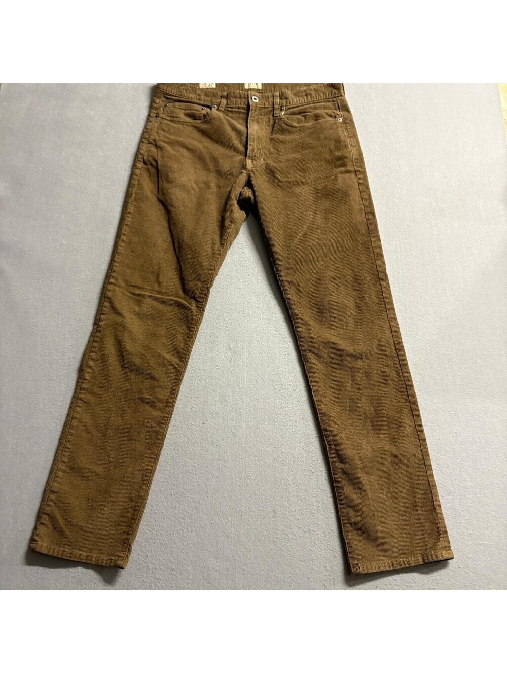 J.Crew 770 Straight Fit Corduroy Pants Mens 31x32 Brown Stretch Cotton Cord